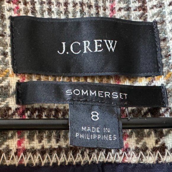 J. Crew Sommerset blazer in glen plaid English wool Size 8 - Picture 2 of 8